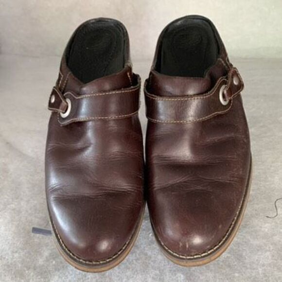 Red Wing Women’s Size 7B Brown Leather Clogs Mules - Picture 1 of 9